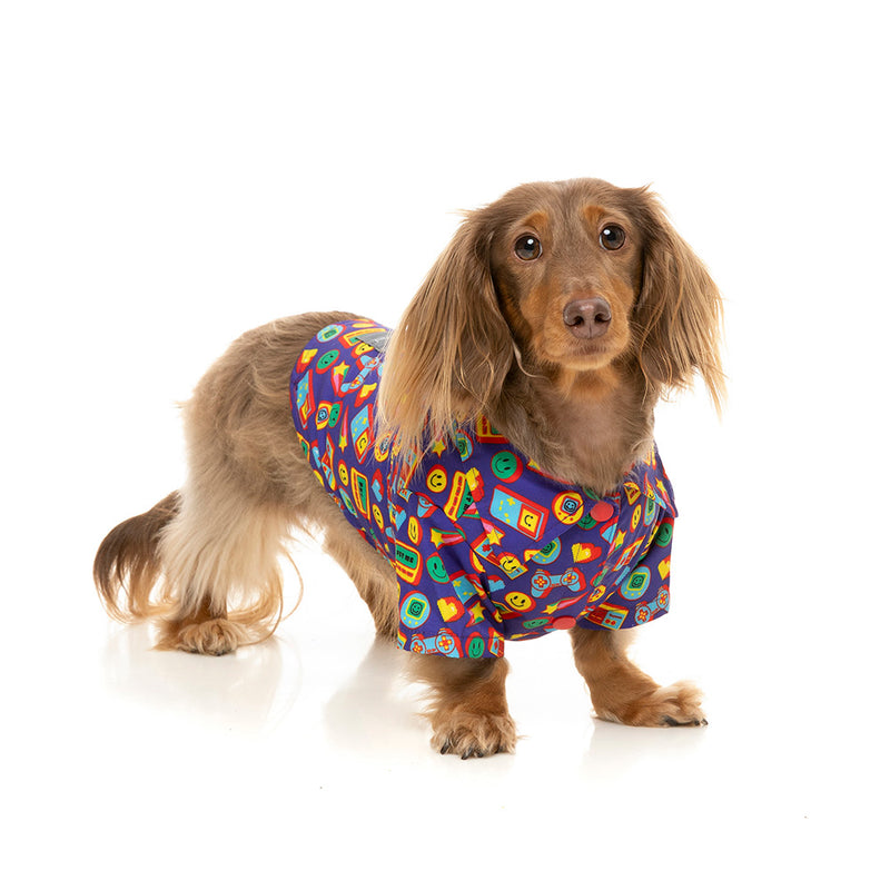 Fuzzyard Dog Button Up Shirt - Highscore Size 7