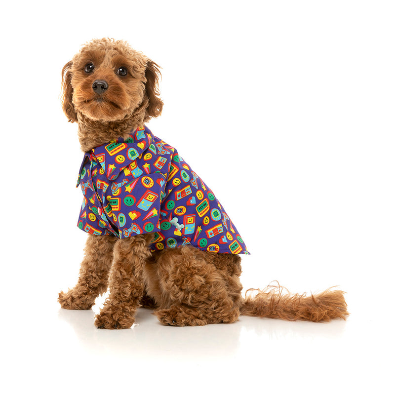 Fuzzyard Dog Button Up Shirt - Highscore Size 7