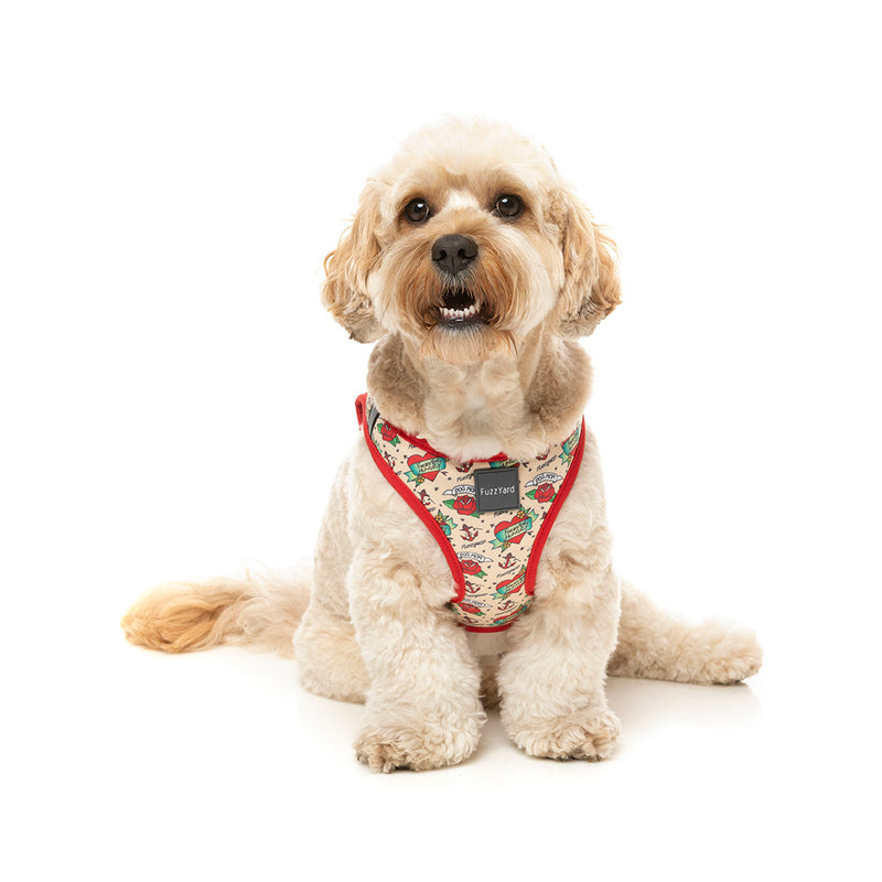 Fuzzyard Dog Step In Harness Ink'd Up XS