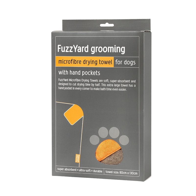 Fuzzyard Grooming - Microfibre Towel (Brown)