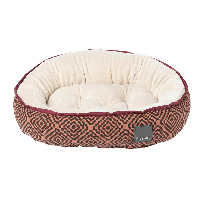 Fuzzyard Reversible Bed - Barcelona Maroon L 75cm x 80cm