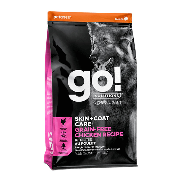 Petcurean Go! Dog Food Skin & Coat Care - Grain Free Chicken Recipe 3.5lb