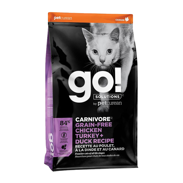 Petcurean Go Cat Food Carnivore Chicken Turkey Duck Recipe 16lb