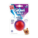 GiGwi Dog Toy Squeaker Ball Red/Purple S