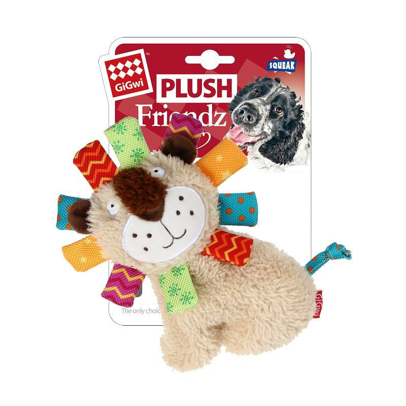 Gigwi Dog Toy Plush Friendz Lion with Frills