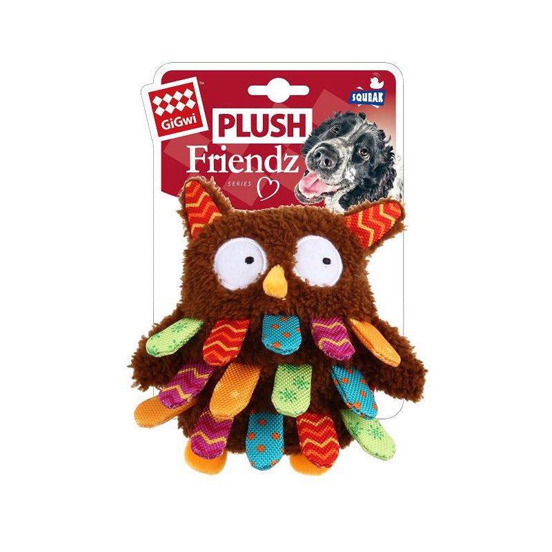 Gigwi Dog Toy Plush Friendz Owl
