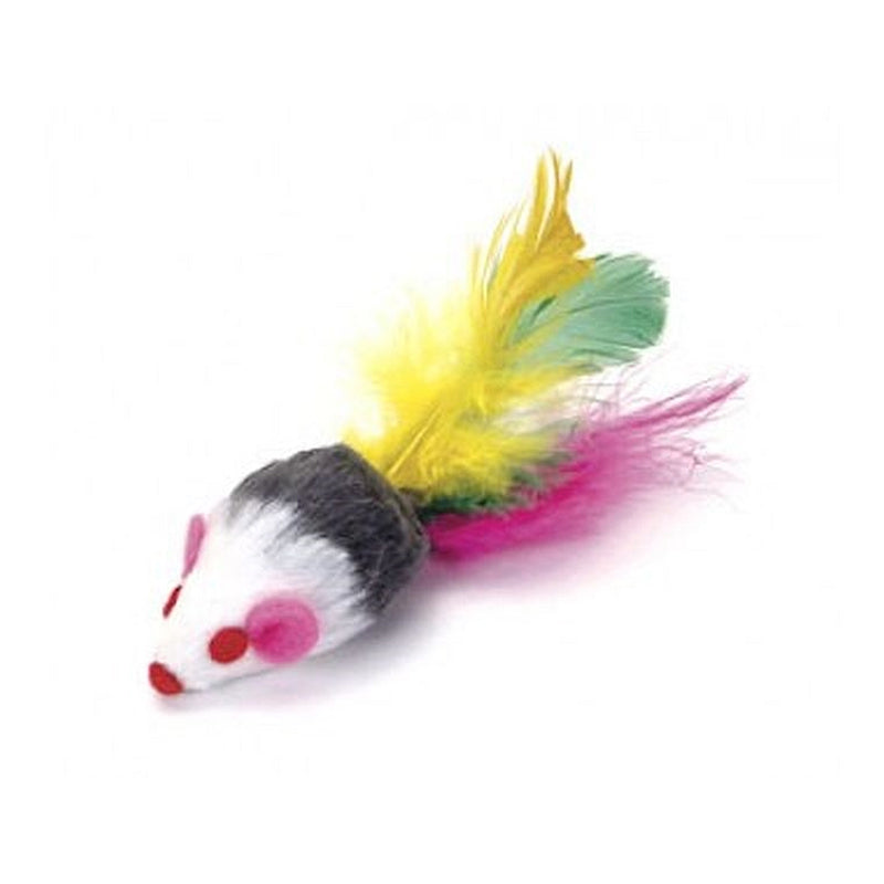Go-Cat Feather Tailed Mice 1pc