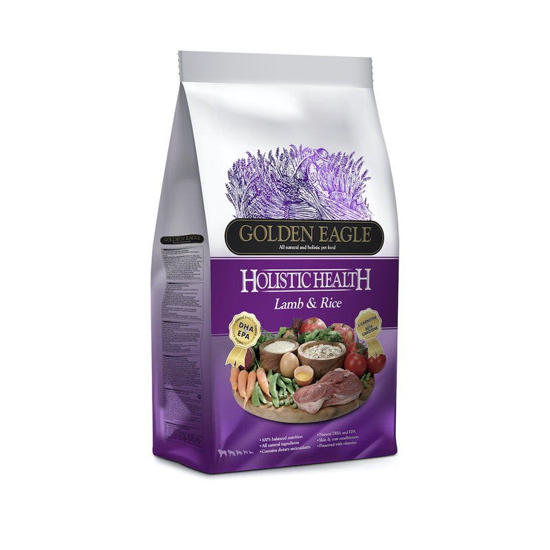 Golden Eagle Dog Holistic Health - Lamb with Rice 12kg (EXPIRY JUN 2024)