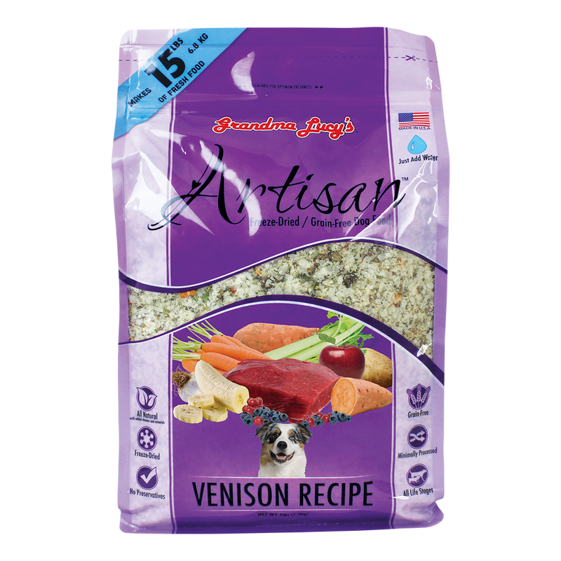 Grandma Lucy's Artisan Freeze Dried Venison Recipe 3lbs