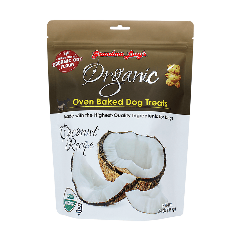 Grandma Lucy's Organic Oven Baked Dog Treats Coconut 14oz