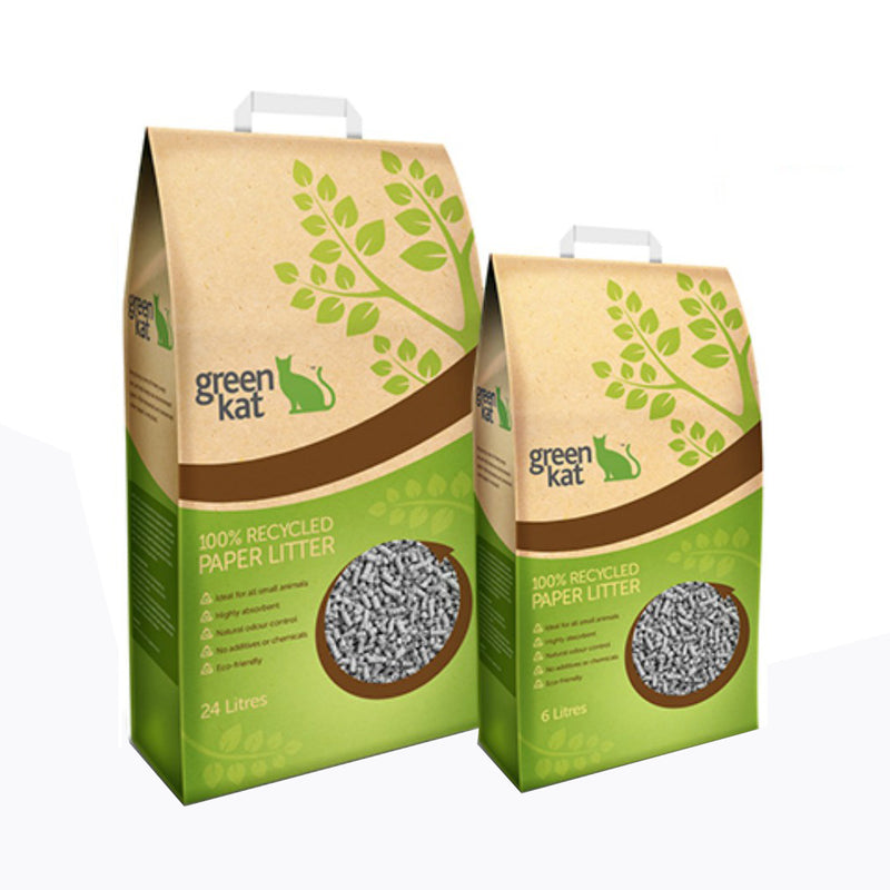 Green Kat 100% Recycled Paper Litter 24L