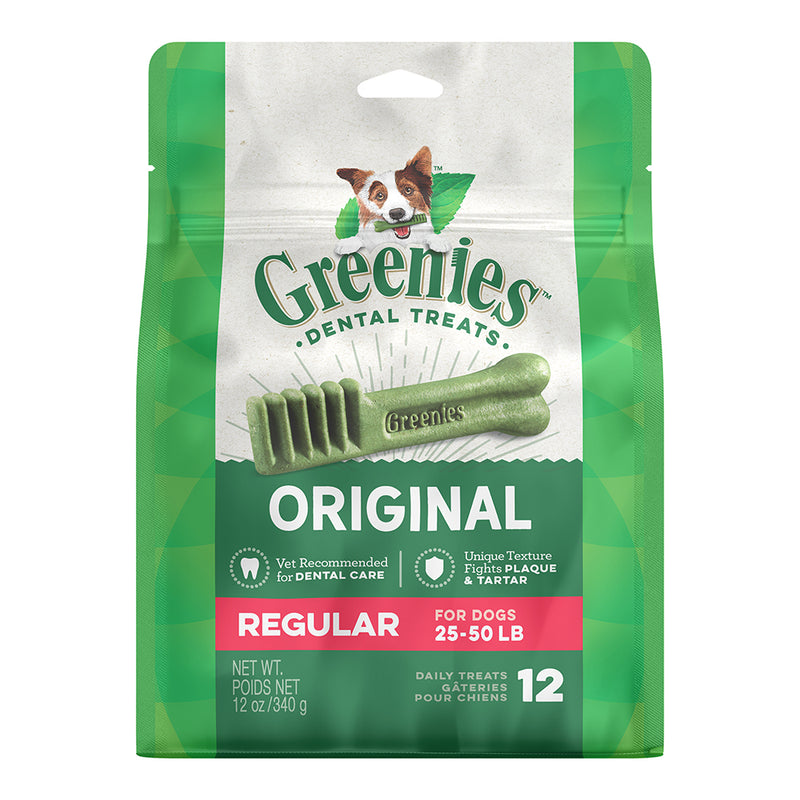 Greenies Dog Dental Chews Regular 12oz - 12pcs
