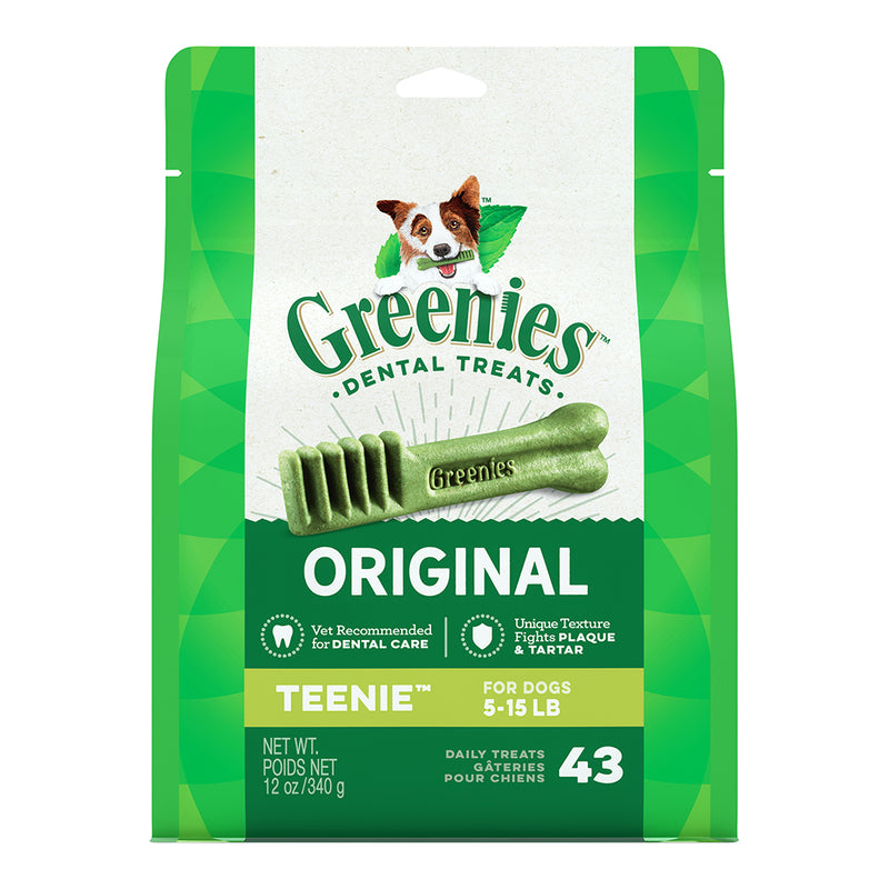 Greenies Dog Dental Chews Teenie 12oz - 43pcs