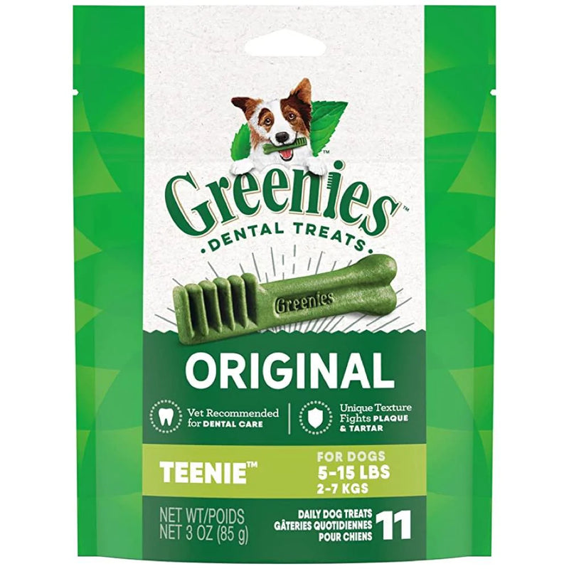 Greenies Dog Dental Chews Teenie 3oz - 11pcs