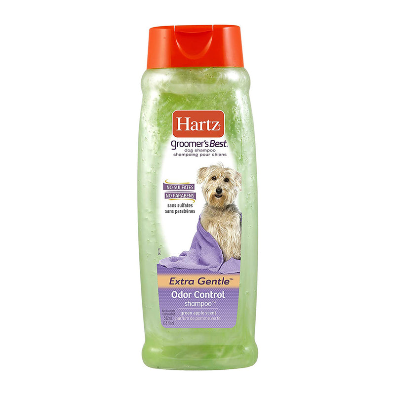 Hartz Groomer's Best Dog Extra Gentle Odor Control Shampoo Green Apple Scent 18oz