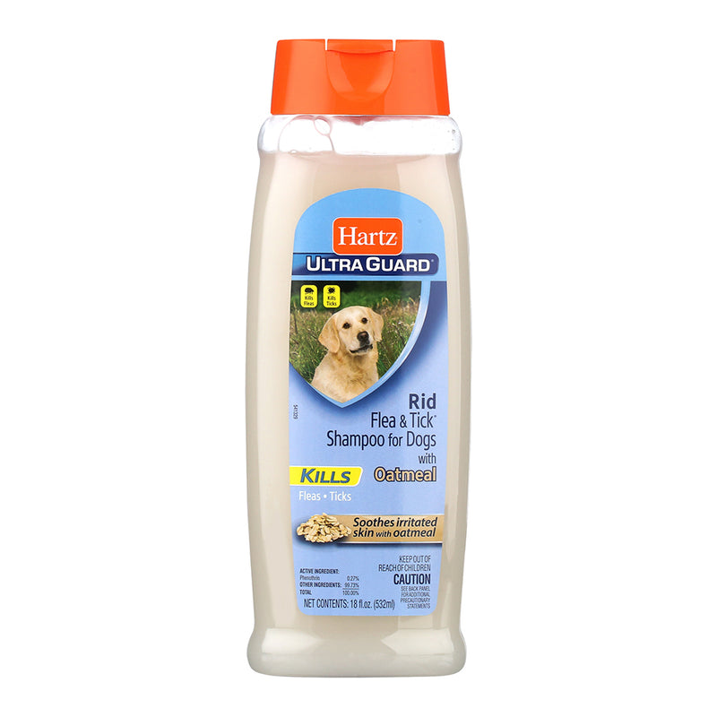 Hartz Ultra Guard Dog Rid Flea And Tick Shampoo With Oatmeal 18oz