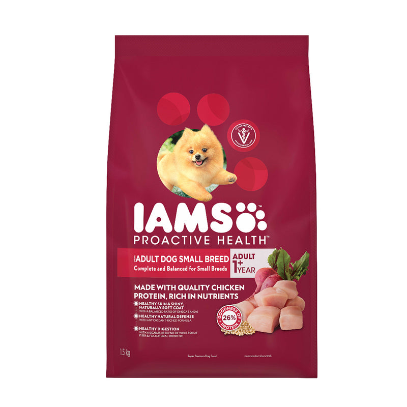 Iams Dog Adult Small Breed Chicken 1.5kg