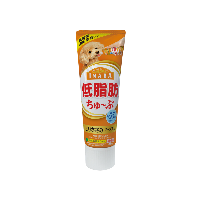 Inaba Dog Wan Churu Tube Chicken Fillet & Cheese 80g (DS-63)