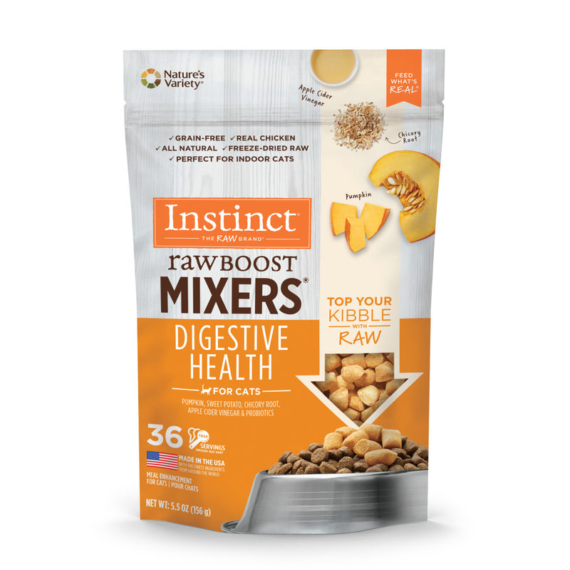 Instinct The Raw Brand Cat Raw Boost Mixers Freeze-Dried Raw Digestive Health Recipe 5.5oz