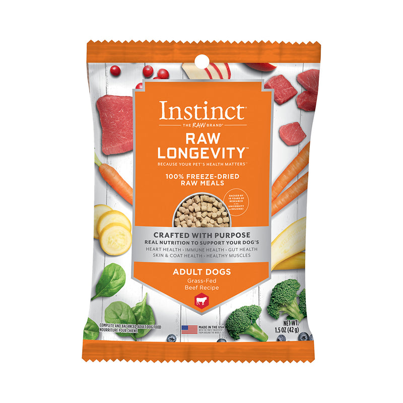 Instinct The Raw Brand Dog Raw Longevity 100% Freeze-Dried Raw Meals G