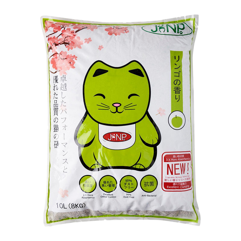 JANP / JONP Cat Clumping Litter Green Apple 10L