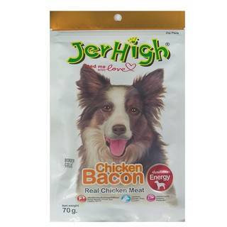 Jerhigh Dog Treat Chicken Bacon 70g