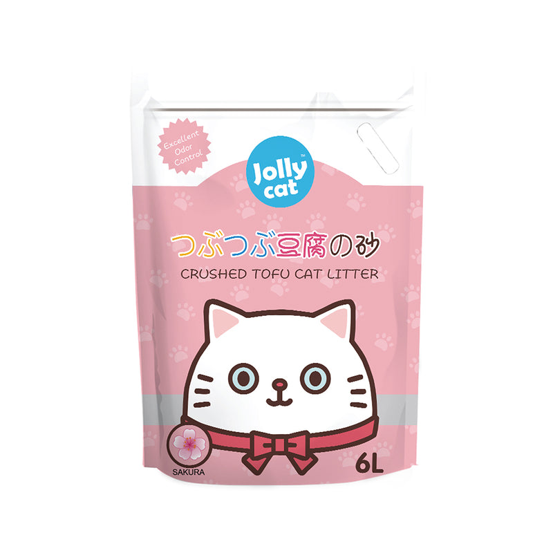Jolly Cat Crushed Tofu Cat Litter - Sakura 6L