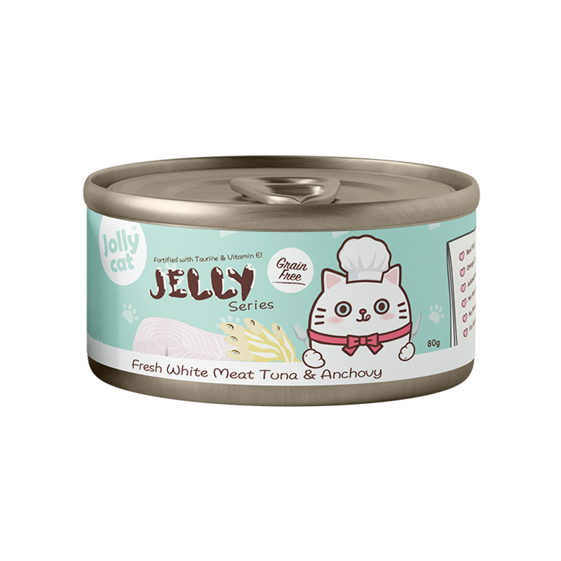 Jolly Cat Jelly Series Fresh White Meat Tuna & Anchovy 80g