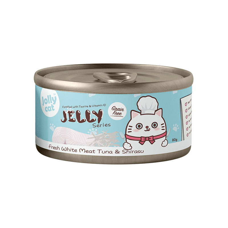 Jolly Cat Jelly Series Fresh White Meat Tuna & Shirasu 80g