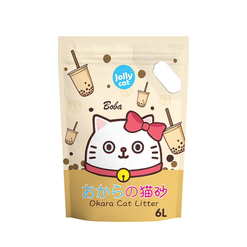 Jolly Cat Okara Tofu Cat Litter - Boba 6L