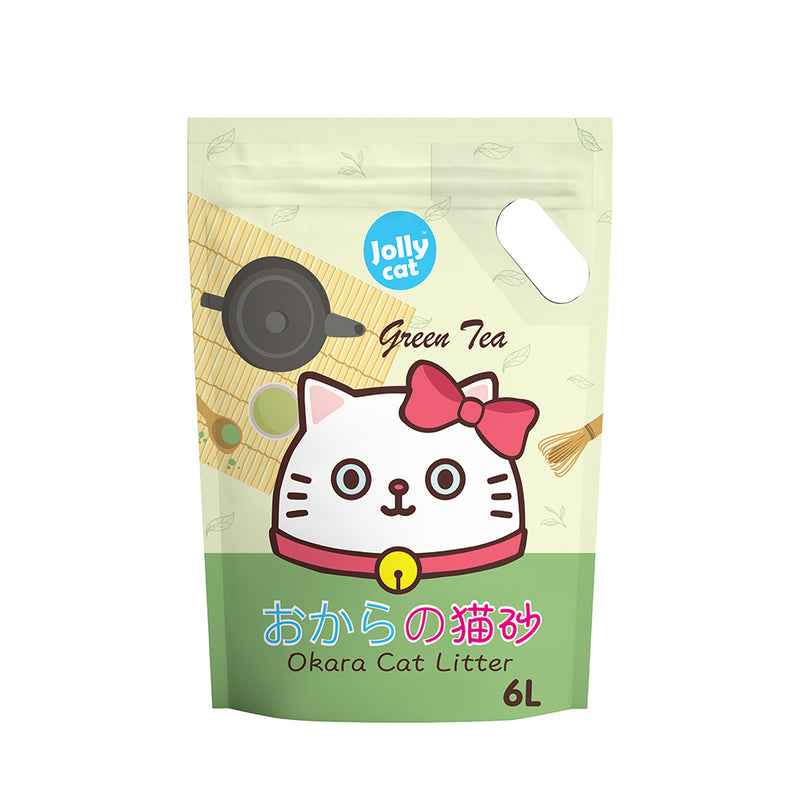 Jolly Cat Okara Tofu Cat Litter - Green Tea 6L