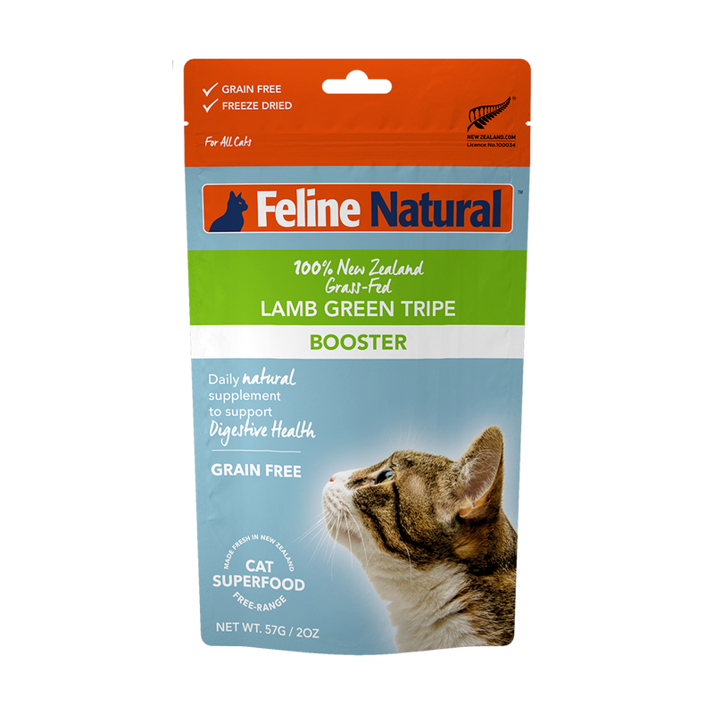 K9 Feline Natural Freeze Dried Lamb Green Tripe Booster 57g