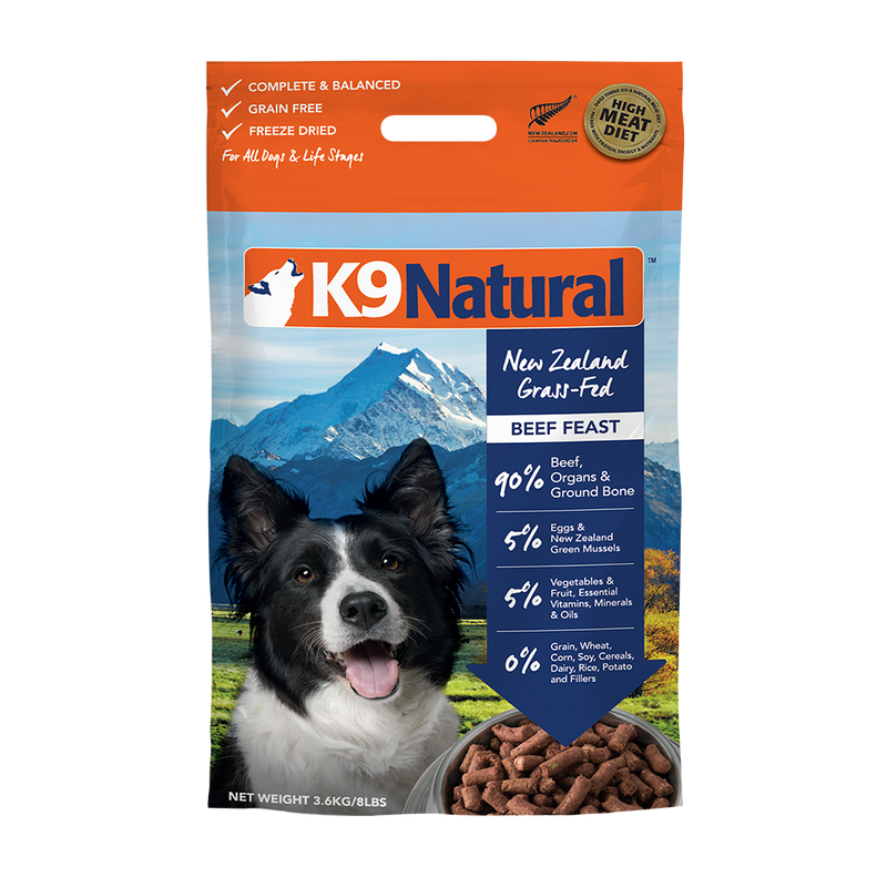 K9 Natural Dog Freeze Dried Beef 3.6kg