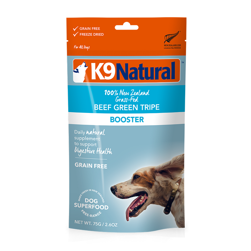K9 Natural Dog Freeze Dried Beef Green Tripe Booster 75g