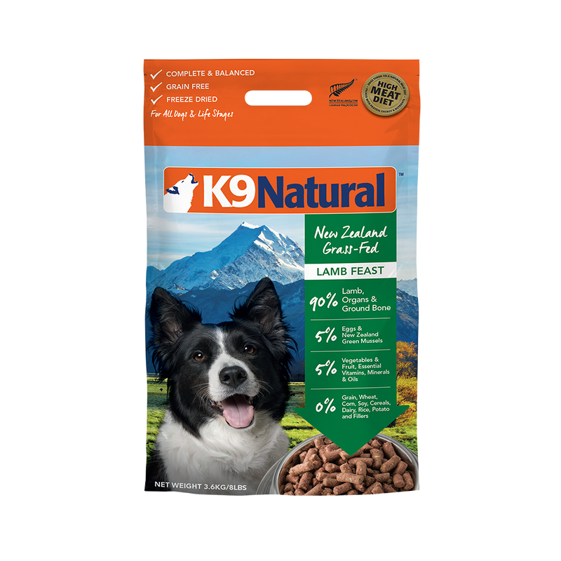 K9 Natural Dog Freeze Dried Lamb 3.6kg