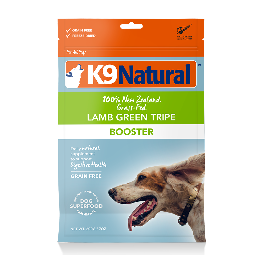 K9 Natural Dog Freeze Dried Lamb Green Tripe Booster 200g