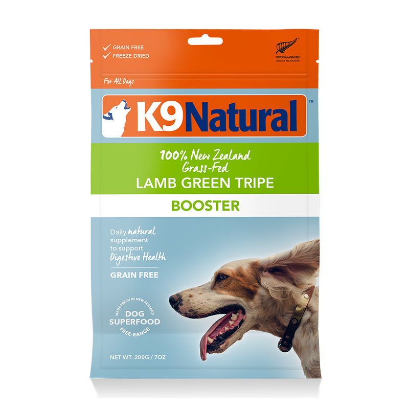 K9 Natural Dog Freeze Dried Lamb Green Tripe Booster 200g