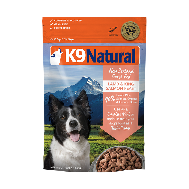 K9 Natural Dog Freeze Dried Lamb & King Salmon 500g