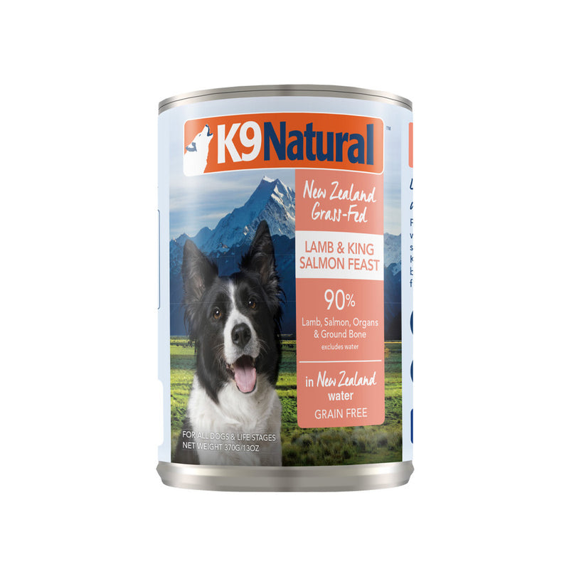 K9 Natural Dog Grain Free Lamb & King Salmon Feast 370g