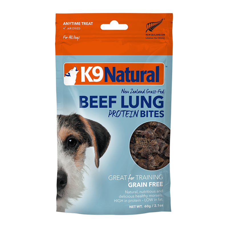 K9 Natural Dog Protein Bites Beef Lung 60g