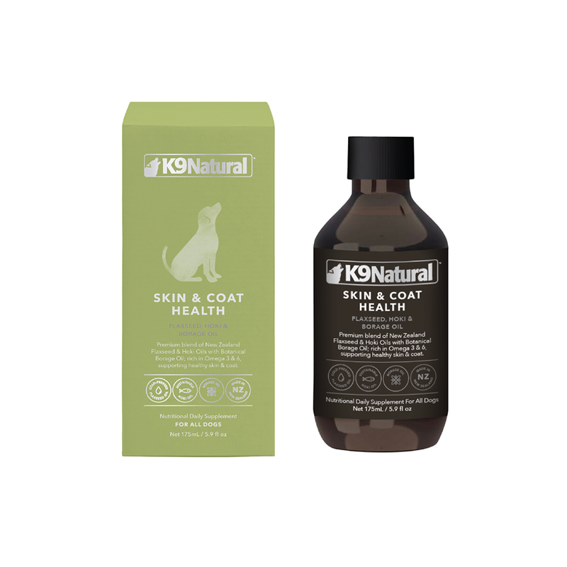 K9 Natural Dog Supplement Skin & Coat Health Oil 175ml