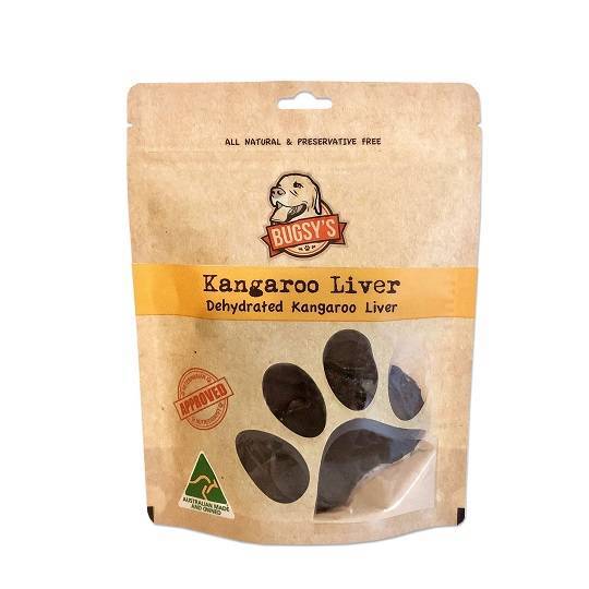 Bugsy's Dog Dehydrated Kangaroo Liver 100g
