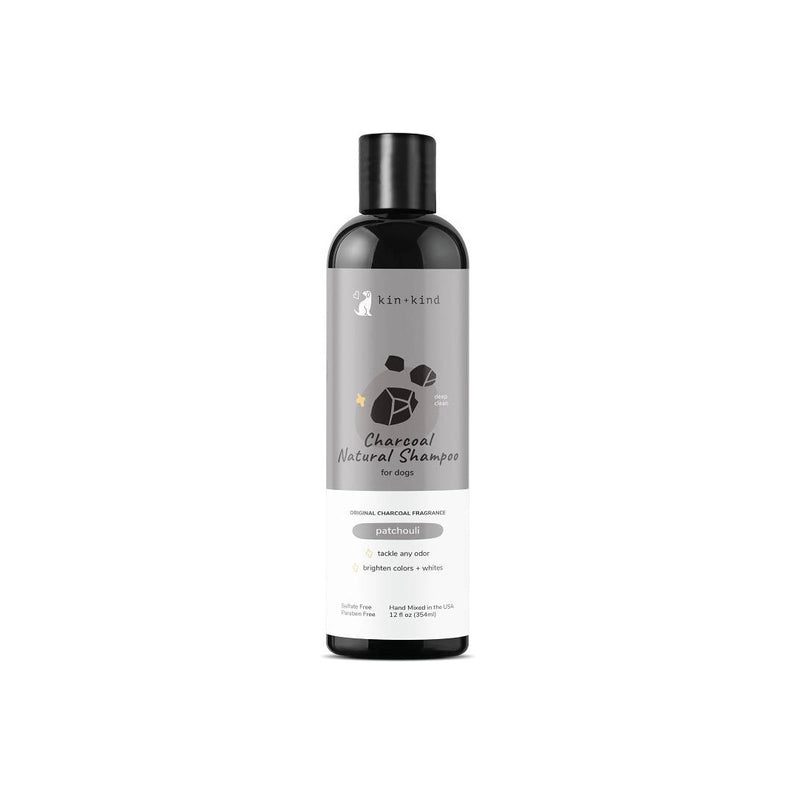 Kin + Kind Dog Natural Shampoo Deep Clean Charcoal - Patchouli 12oz