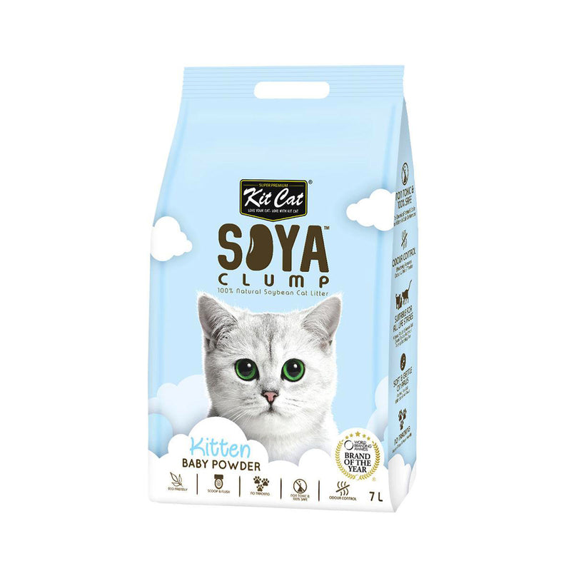KitCat Cat Soybean Litter Soya Clump Kitten Baby Powder 7L