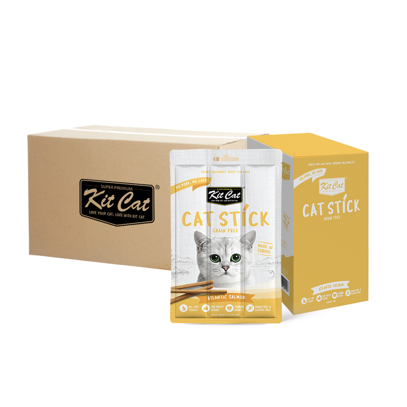 KitCat Cat Stick Grain-Free Atlantic Salmon 15g (5g x 3)