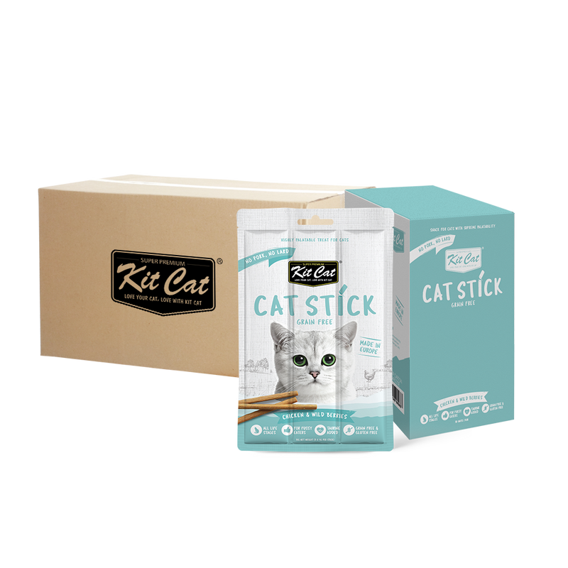 KitCat Cat Stick Grain-Free Chicken & Wild Berries 15g (5g x 3)