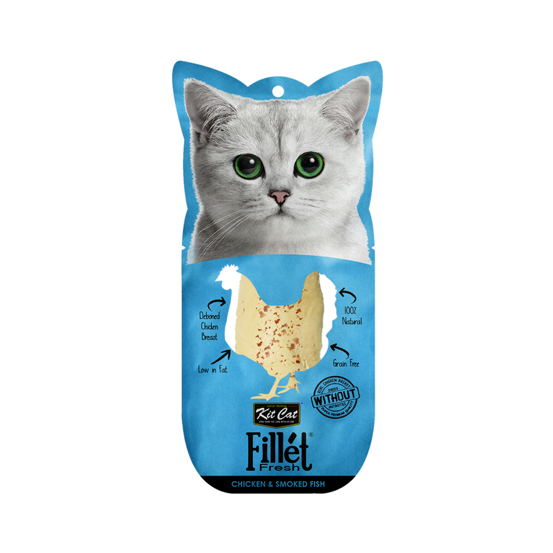 KitCat Fillet Fresh Chicken and Smoked Fish 30g