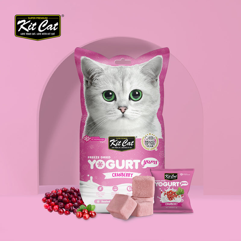 KitCat Cat Freeze-Dried Yogurt Yums Cranberry 10g (1g x 10)