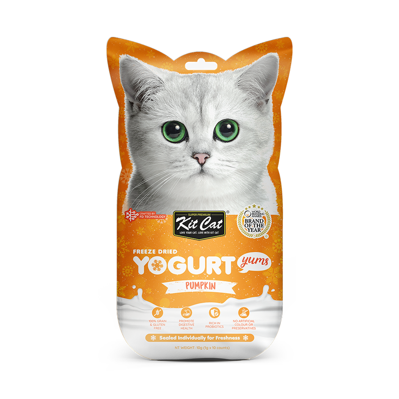 KitCat Cat Freeze-Dried Yogurt Yums Pumpkin 10g (1g x 10)