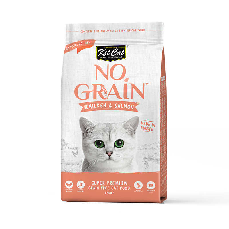 KitCat No Grain Chicken & Salmon 10kg